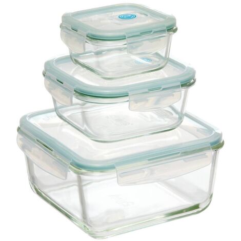 3 grandes cajas cuadradas de cristal clipeat - 5five