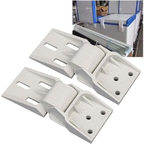 BASETBL (3-Holes)2PCS Charnière de congélateur coffre universelle pour petite charnière de congélateur, charnière de contrepoids universelle pliante pour congélateur coffre, congélateur coffre approprié