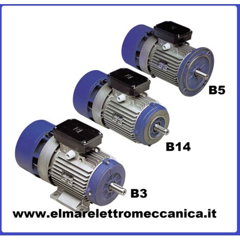 3 HP 1400 Rpm 2,2 KW MEC 100L 4 Poli Motore Elettrico Autofrenante B3 con piedini