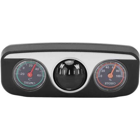 3-in-1-Autokompass mit Thermometer und Hygrometer – Multifunktionales Werkzeug für Camping und Reisen