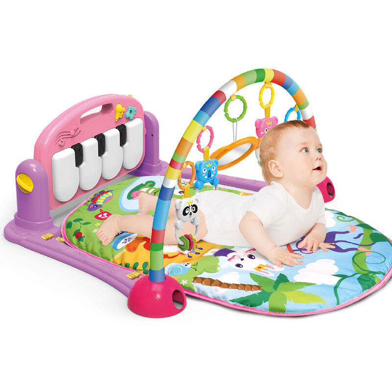 Weihnachtsgeschenk - 3-in-1 Baby Piano Play Fitness Matte, Baby Pedal Piano, Neugeborene Musik Spieldecke, Multifunktionale Krabbelmatte für