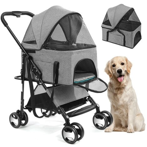 Trasportín de coche doble metálico para perros medianos y grandes de la  marca Trixie color plata y gris claro — Romac Mascotas