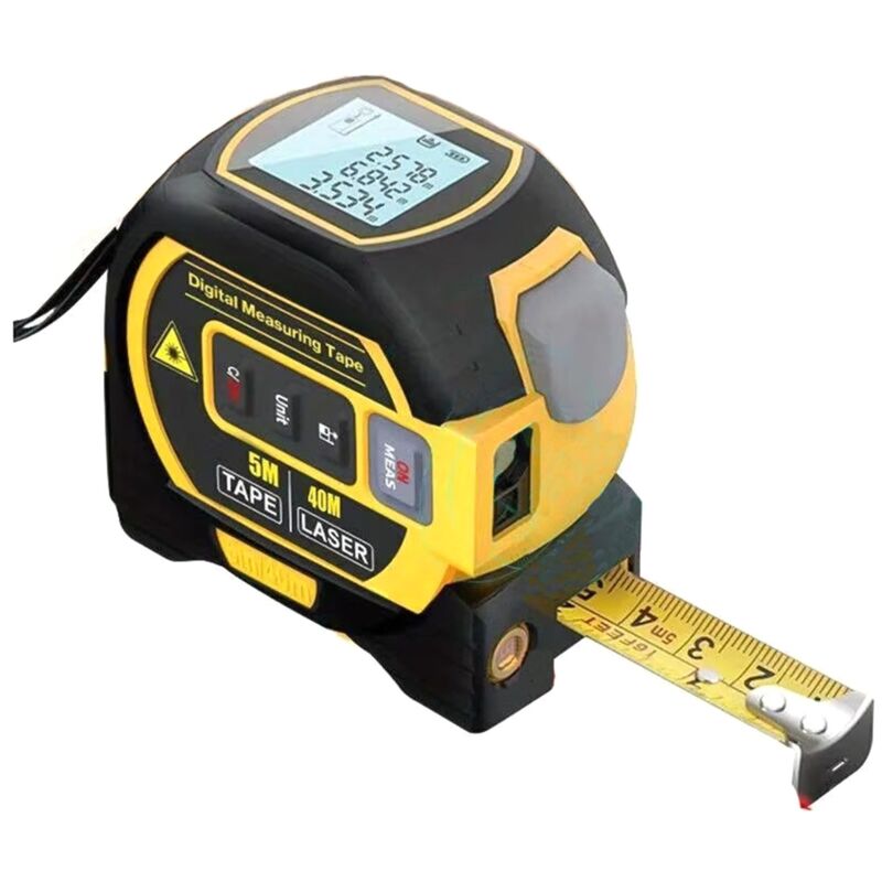 Image of Tlily - 3 in 1 Digital Laser Entfernungsmesser 40m 131Ft Autolock Maßband Top lcd Display Misst