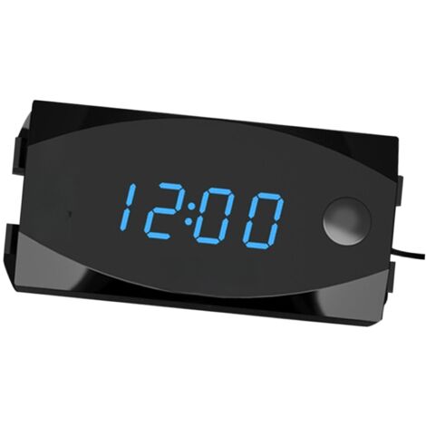 3-in-1 Digitaluhr für Motorrad, DC 6V-30V, Thermometer, Voltmeter, IP67 wasserdichter Tester, Batteriemonitor, Anzeige für Auto, Boot, Schiff