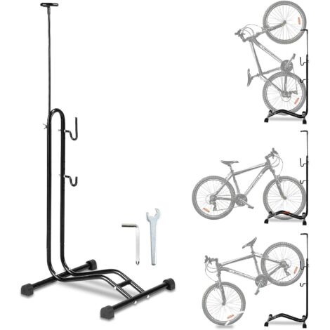 3-in-1-Fahrradständer – Vertikaler Parkständer für Mountainbikes, Rennräder, Fahrräder mit einem maximalen Raddurchmesser von 29 Zoll