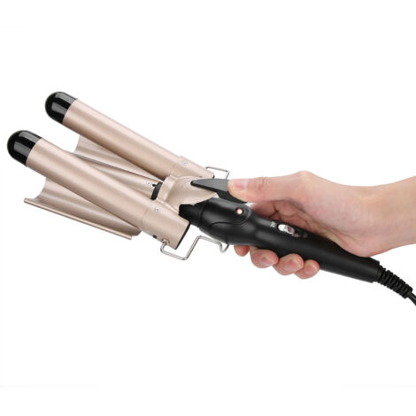 3-in-1 Haarglätter, Lockenstab, Haarglätter und Kreppeisen, 28 mm, Universalspannung 110–240 V für das Haarstyling zu Hause