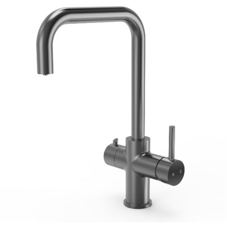 3 in 1 Instant Hot Water Kitchen Sink Tap, Tank and Filter - Brushed Gunmetal- Balterley