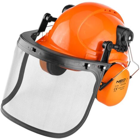 3-in-1 Kettensägenhelm mit Visier & Gehörschutz 30 dB