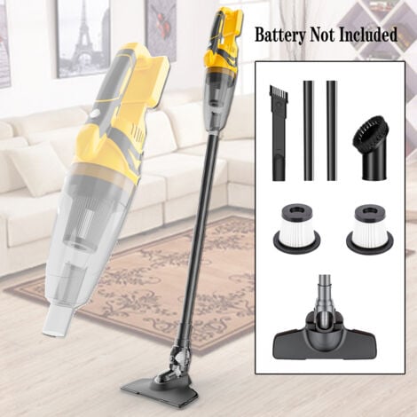 TEETOK 3 in 1 Lithium Cordless Upright Handheld Stick Vacuum Cleaner ,Home and Car Cleaning Tool (Not Included Battery),Compatible with DeWALT Battery