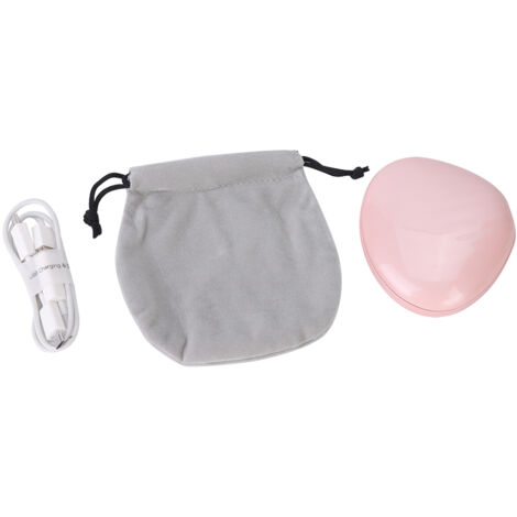 3 In-1 Multi Functional Portable Hand Warmer Mobile Power Bank Cosmetic Mirror with USB Port(Pink )