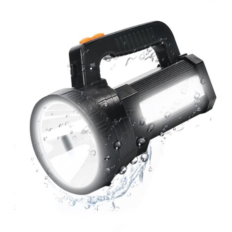 3-in-1 Rechargeable Flashlight 11000 Lumens 9600mAh 6 Modes IPX4 Waterproof Power Bank Camping