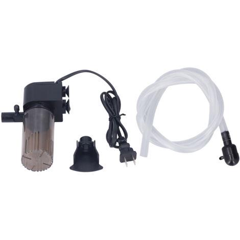 3-in-1-Tauchfilter für Aquarien, 15-W-Wasserpumpe mit Sauerstoffpumpe, 220-V-Minifilter für Fischteiche