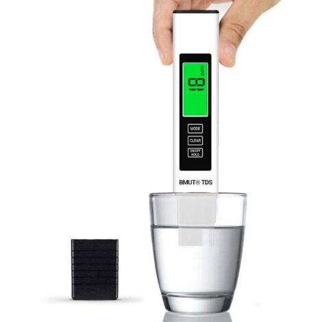3-in-1 TDS-Messgerät mit EC- und Temperaturanzeige–Digitaler Wassertester, Messbereich 0–9999 ppm, für Wasser, Pflanzen, Aquarien, Trinkwasser u.v.m