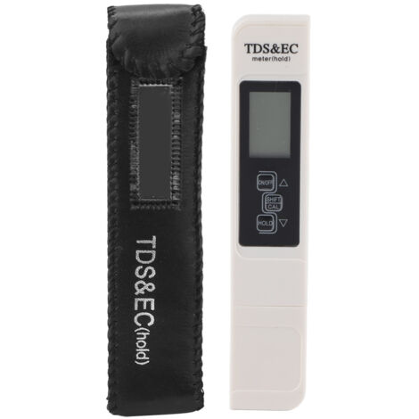 3-in-1 TDS- und Leitfähigkeitstester mit Thermometer für Trinkwasser und Aquarium