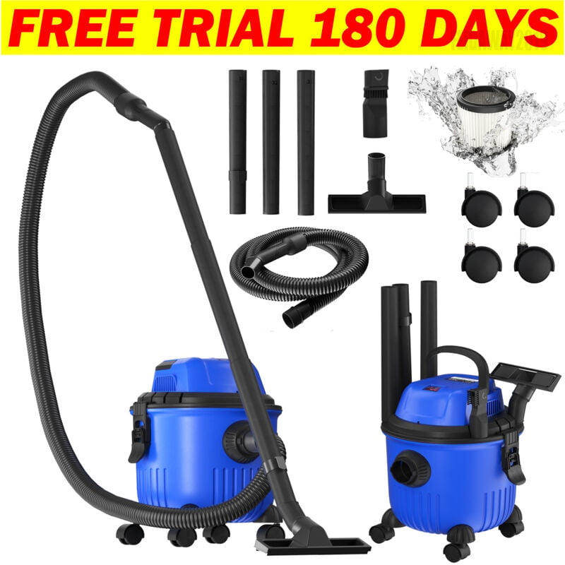 Briefness - 3 in 1 Vacuum Cleaner Wet & Dry Bagless Cylinder 18000PA Cleaning Blowing Home