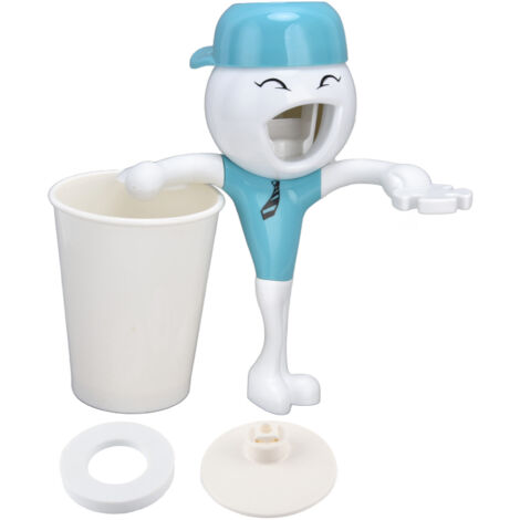 3-in-1-Zahnbürstenhalter mit Spender, multifunktional für Bad und Toilette