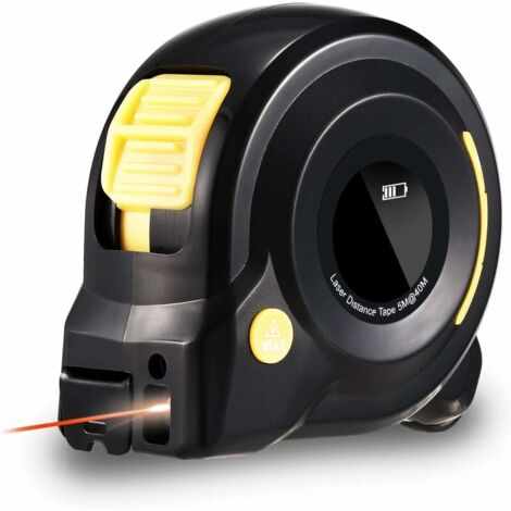 3 in 1.131Ft Digital Laser Meter Digital Laser Rangefinder, Laser Tape Meter with LCD Backlight for Measuring Arc Length, Distance, Area, Volume
