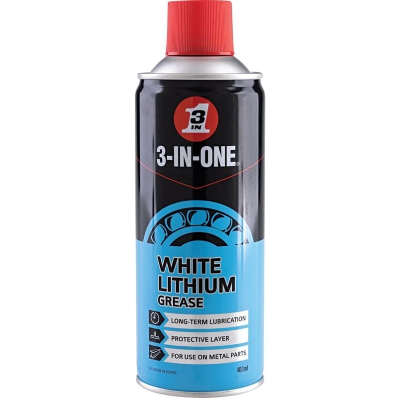 3-en-un - 3-in-one 44620/03 White Lithium Spray Grease, 400ML