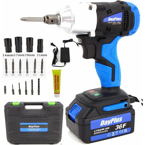 3 IN1 Cordless Impact Wrench, 18V 420N.m Electric High Torque Wrench 1/2 inch Drive Speed Auto Power Tool Include 16 Impact Socket Set & Carry Case