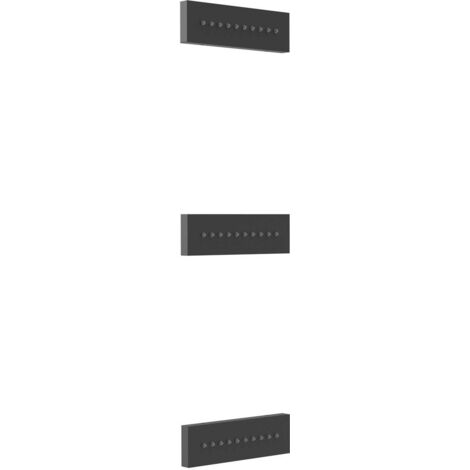 3 jets encastrés d'hydromassage Noir mat - TRES 29951505NM