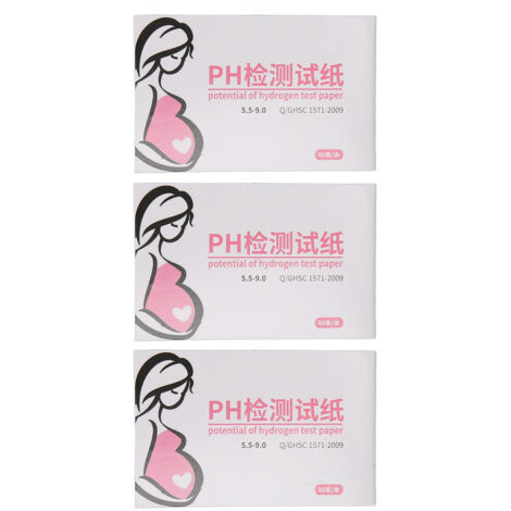 3 Kits de Bandelettes de Test de pH Féminin à Haute Sensibilité pour Détection de Liquide Amniotique à Domicile