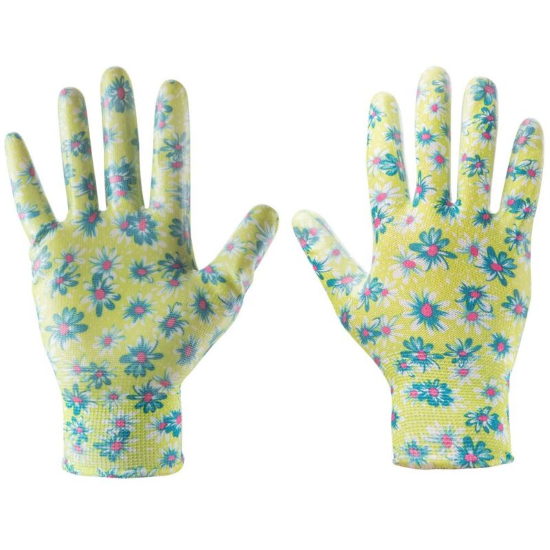 Verto Nitril-gartenhandschuhe Mit Blumenmuster – Schutz Und Präzision