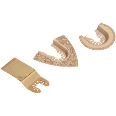 3 Lames de Scie Oscillante Diamant pour Carrelage, Marbre et Béton