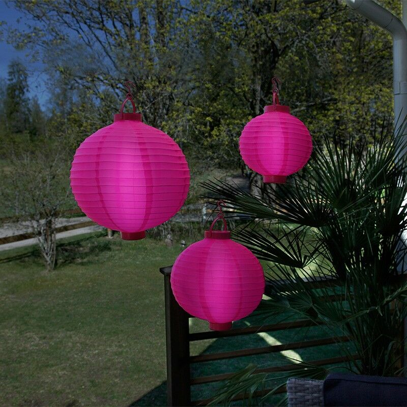 

Star - 3 lámparas de luz rosadas en las baterías
