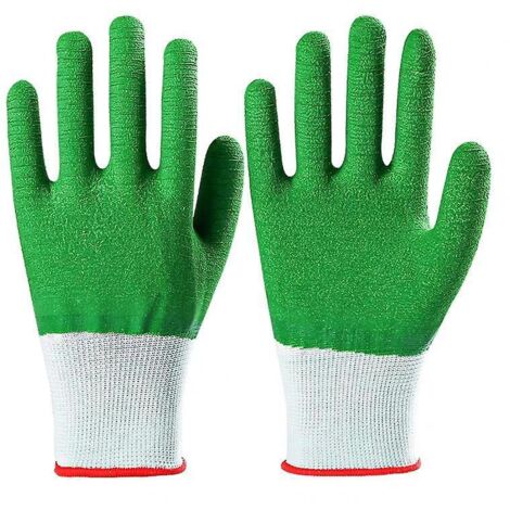 3 latexbeschichtete Polyester-Stachelhandschuhe
