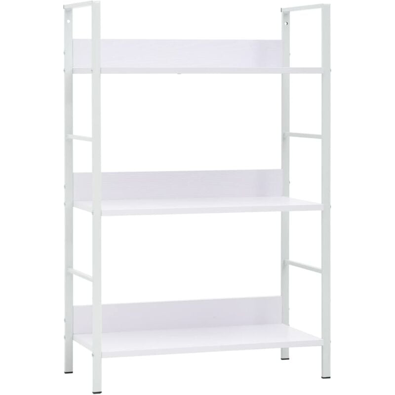 Vidaxl - 3-Layer Book Shelf White 60x27.6x90.5 cm Engineered Wood