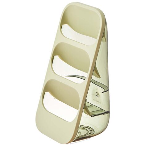 3 Layer Chopsticks Knife Storage Rack Holder Waterproof Knife Storage Drainage Bracket Container Green