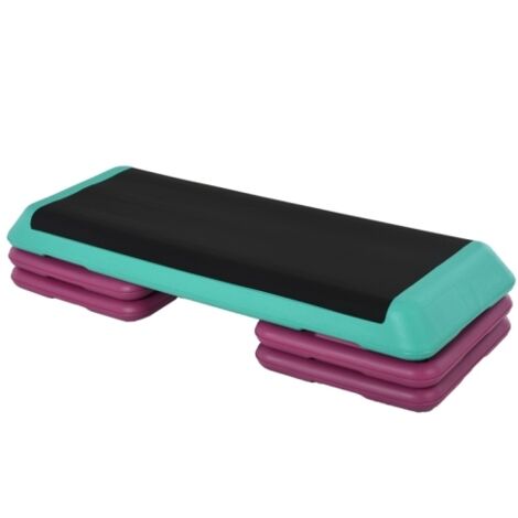 3-Level Aerobic Step 10/15/20cm Steppers for Exercise Workout w/ Non-Slip Top Compact Stepper Home Office Indoor Outdoor Fitness Equipment