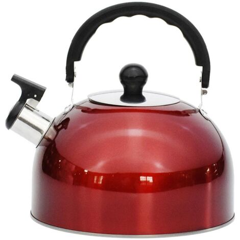 3-Liter-Edelstahl-Campingkessel mit Pfeife, leicht und ideal zum Wandern, Kochen, Grillen und Reisen