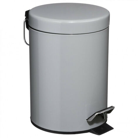 3 Liter Metall-Pedaleimer Atmosphéra - Grau