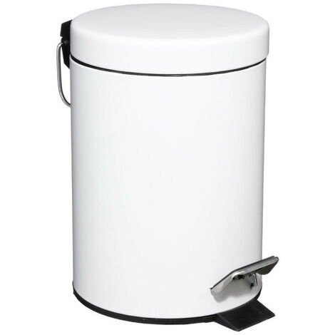 3 Liter Metall-Pedaleimer Atmosphéra - Weiß
