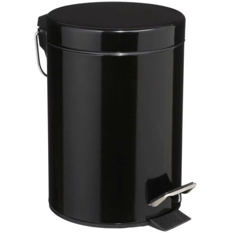 3-Liter-Würfeleimer mit schwarzem Metallpedal