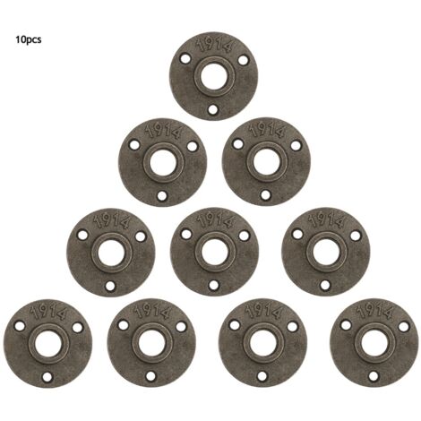 3-Loch-Flanschrohrhalterung DN15 65 mm – 10er-Packung