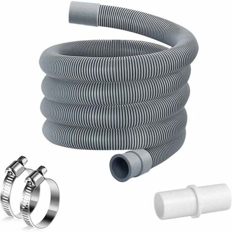 3 M de Vidange pour Machine à Laver,Tuyau de Machine à Laver,Rallonge de Tuyau,Kit d'Extension Flexible de Vidange Universel pour Lave-linge et Lave-vaisselle-Fei Yu