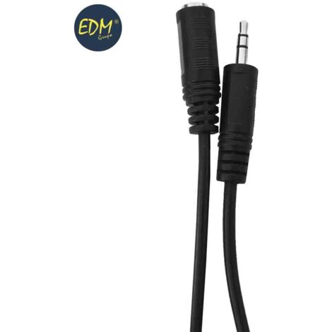 3 m glatte Kabelverlängerung, 3,5-mm-Stereo-Stecker auf 3,5-mm-Stereo-Buchse EDM