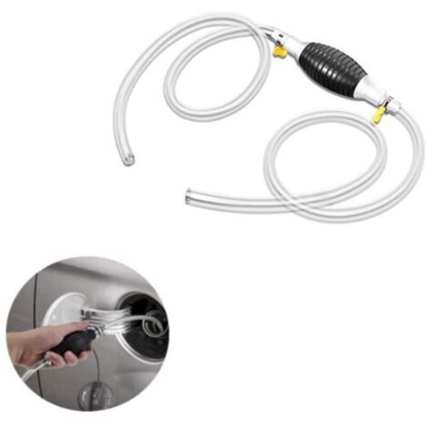 3 m lange Hand-Saugpumpe mit Ansaugschlauch für Fahrzeuge, zum Ansaugen von Wasser, Kraftstoff und Diesel
