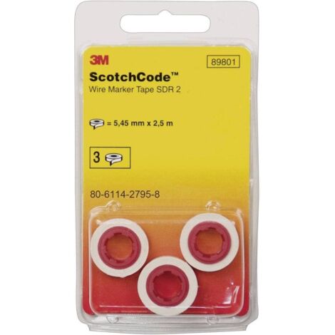 3 m Scotch Codice SDR 4 cavo markierer rotoli, punto 4 (3 pezzi)
