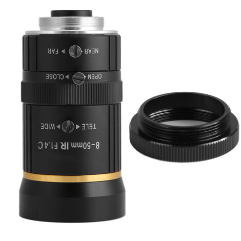 3-Megapixel-C-Mount-CCTV-Objektiv mit 8–50 mm manueller Blende für Sicherheitskameras