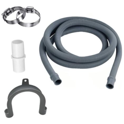 3 Meter Tuyau de Vidange Universel, Tuyau de Vidange Lave Linge, Rallonge de Tuyau pour Lave-vaisselle, Rallonge de Tuyau de Vidange