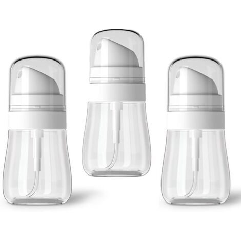 3 mini flacons pulvérisateurs, petit flacon transparent amélioré 50 ml