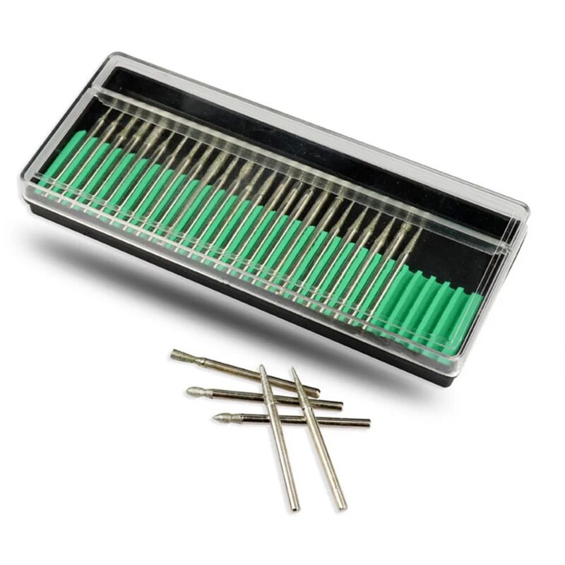 Image of ZVD - 3-mm-Bohrer – Elektrowerkzeug-Zubehör zum Gravieren von Holz und Steingravuren – 30 Stück
