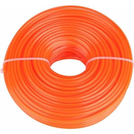3 mm Débroussailleuse Ligne Bobine de Fil de Corde de Nylon Ligne de débroussailleuse carré en Outils de tondeuses à Gazon Tondeuse de Remplacement