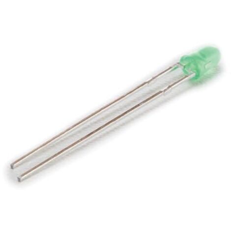 3 mm Standard-LED-Lampe, grün, diffus