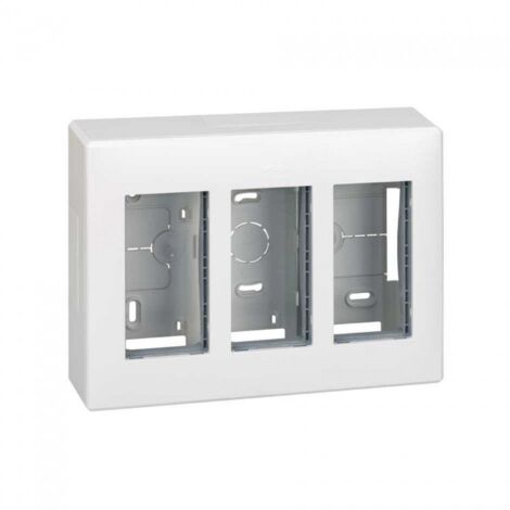 3 Module White Surface Box SIMON 51000003-030