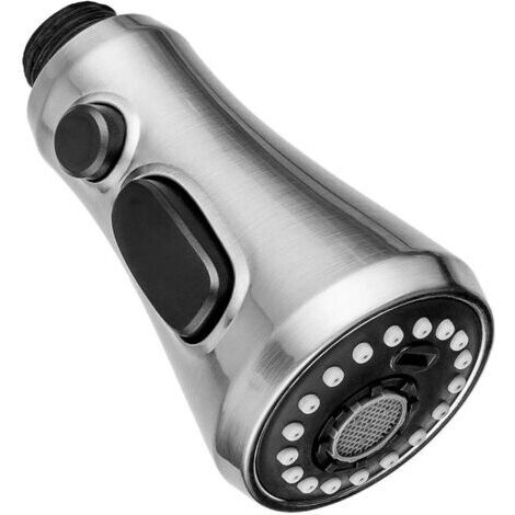 3-Modus-Duschbrause für Küchenarmaturen, Ersatz-Küchenarmatur für Spülbecken oder Universal-Duscharmatur mit G1/2-Gewinde (Poliertes Nickel)