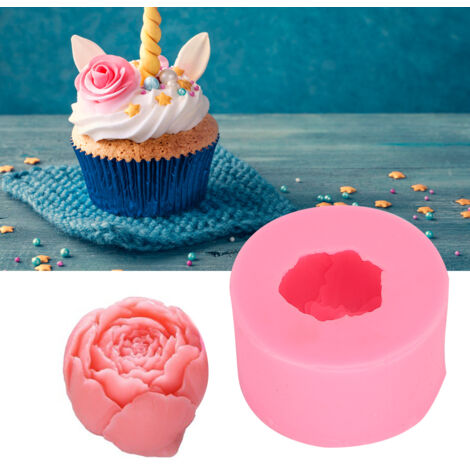 3 Moules en Silicone pour Bougies et Savons en Forme de Fleurs - Kit DIY Artisanat Créatif